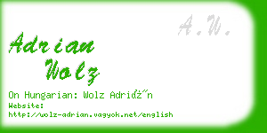 adrian wolz business card